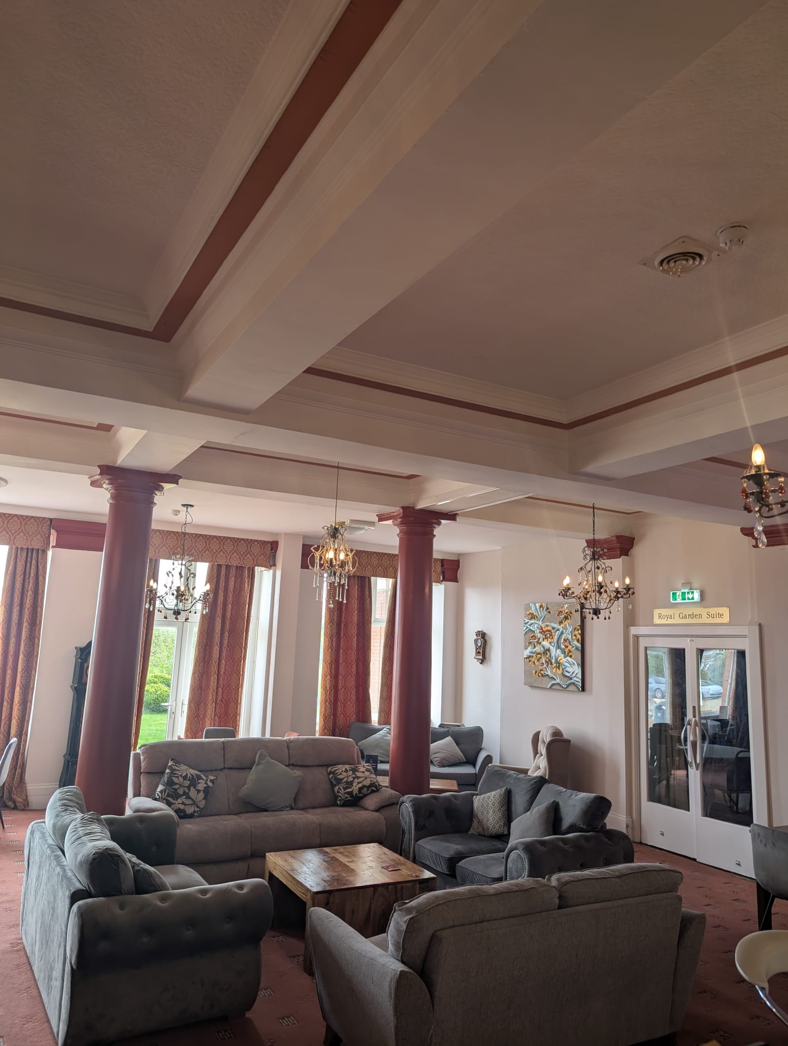 Seating in the Colonial Lounge