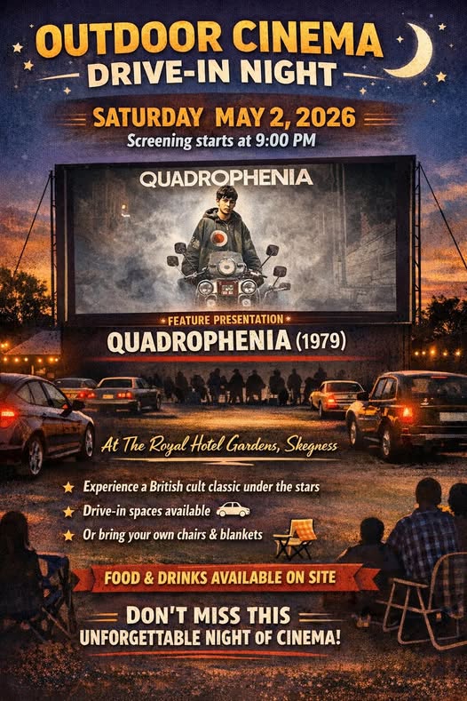 Outdoor Cinema Drive-In Night - Quadrophenia (1979) - Saturday 2 May, 9pm