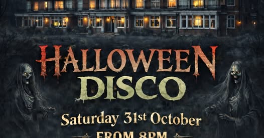 Halloween Disco - Saturday 31 October from 8pm