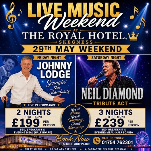 Live Music Weekend - Neil Diamond Tribute + Johnny Lodge - 29-30 May