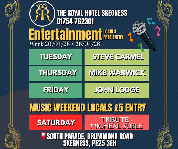 Live Entertainment Week - Tuesday, Thursday & Friday - Locals free entry