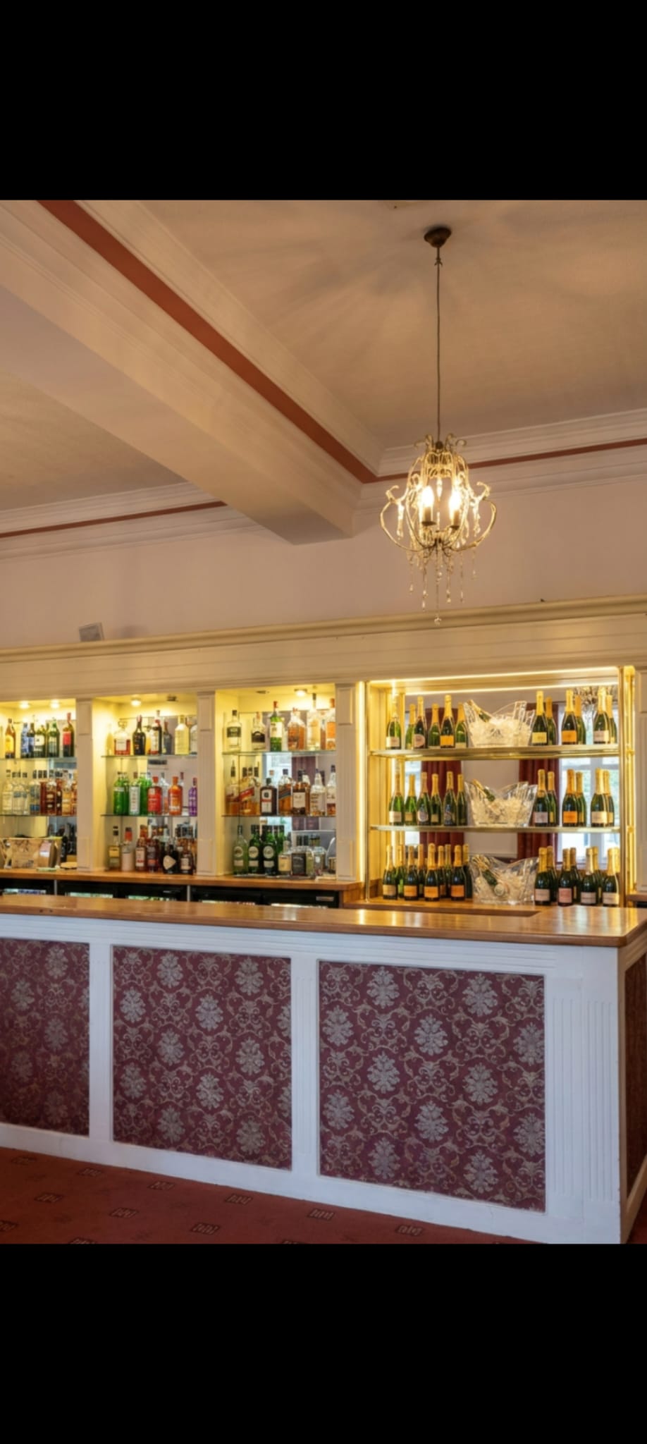 The bar in warm evening light