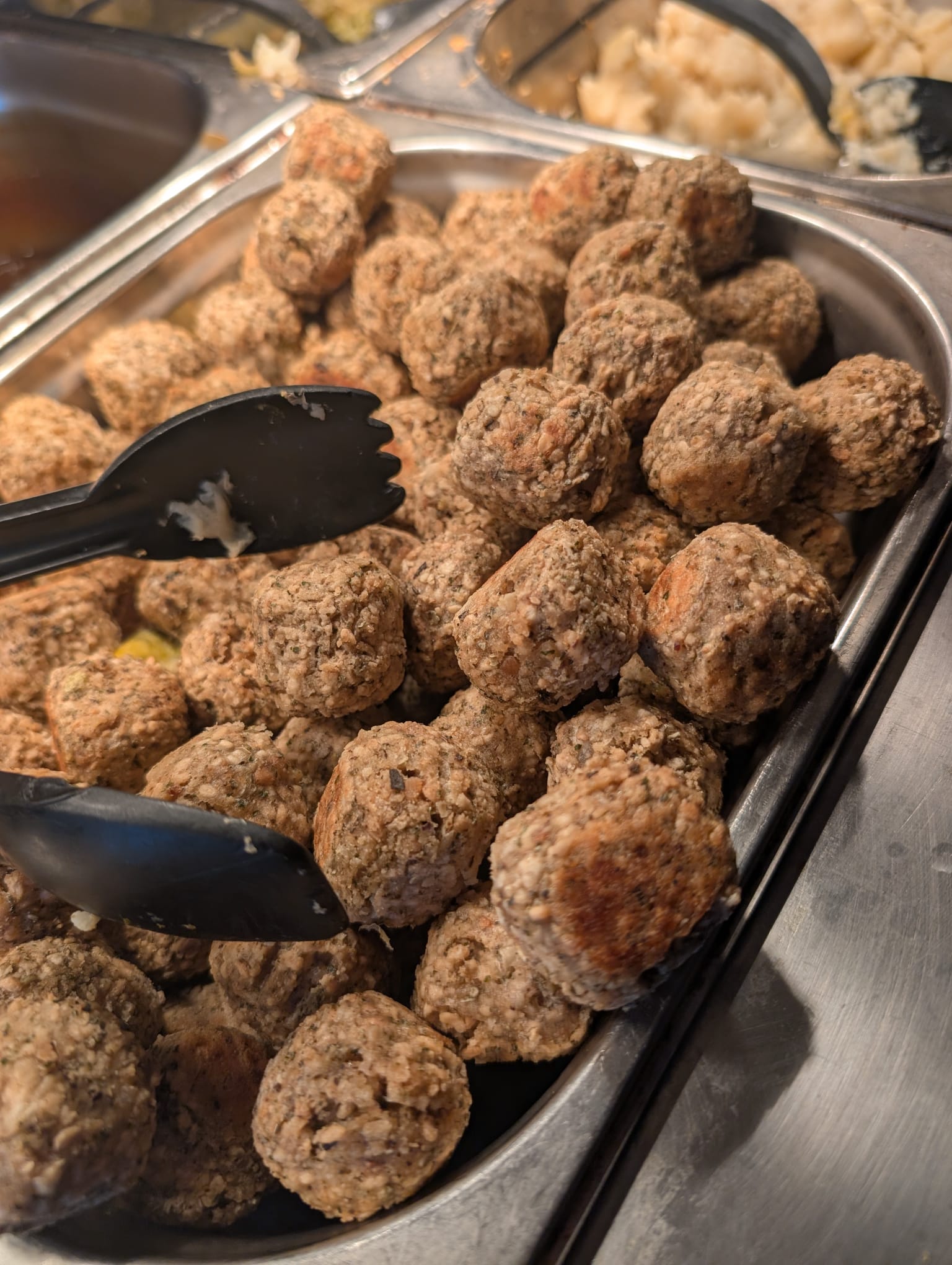 Stuffing balls at the carvery