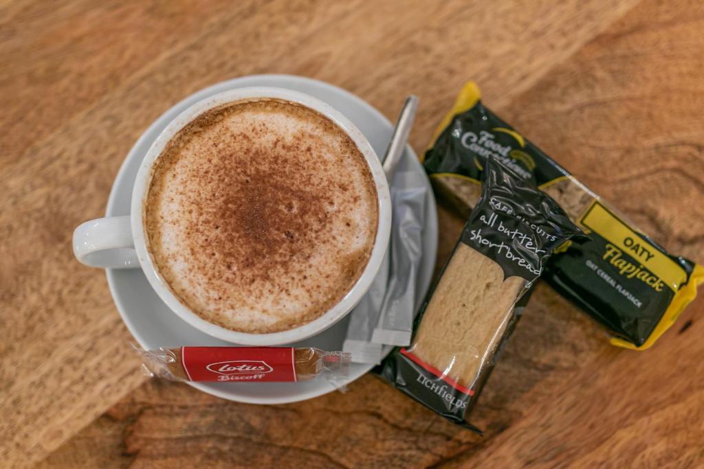 Cappuccino served at the hotel