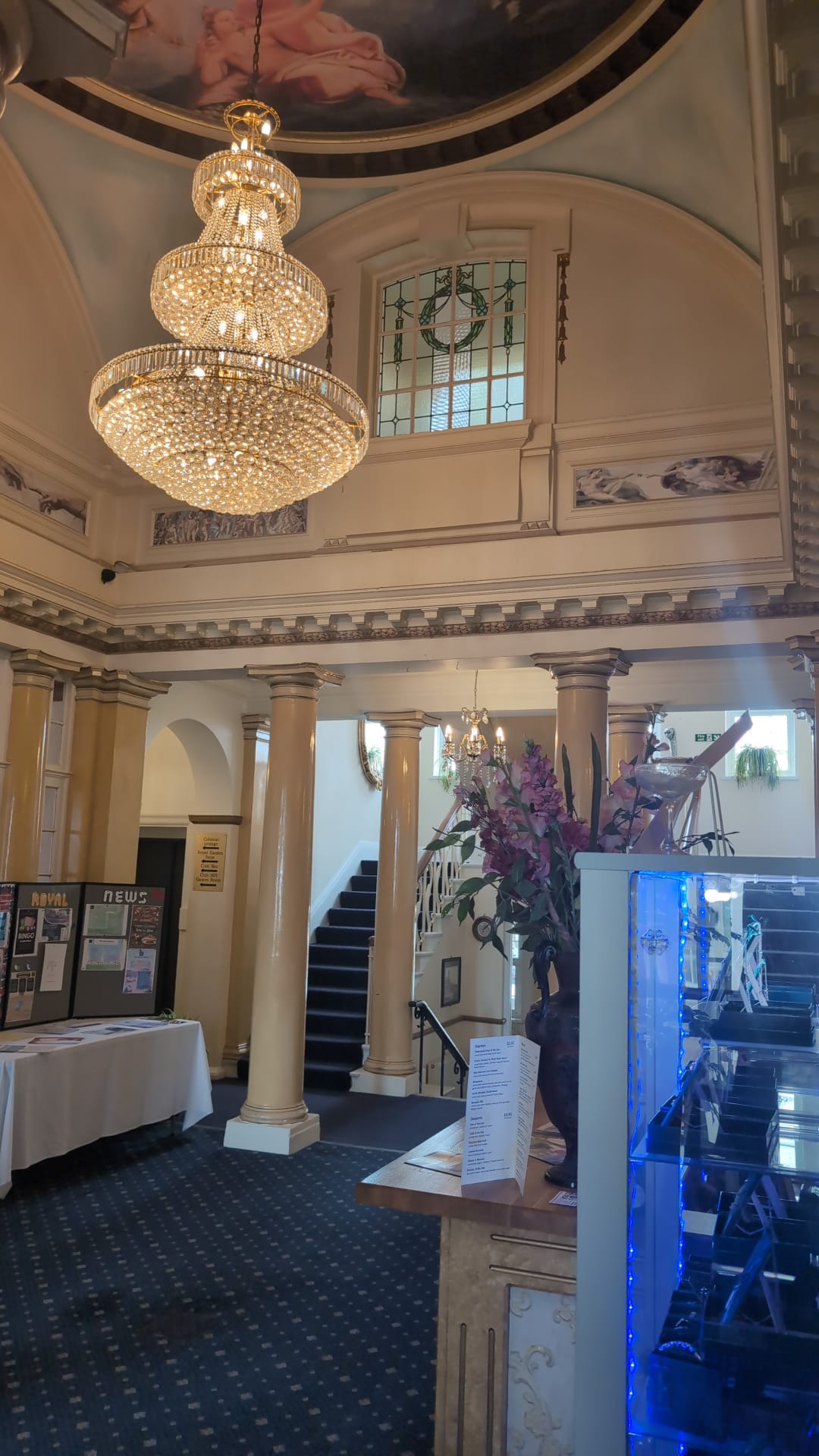 The reception lobby
