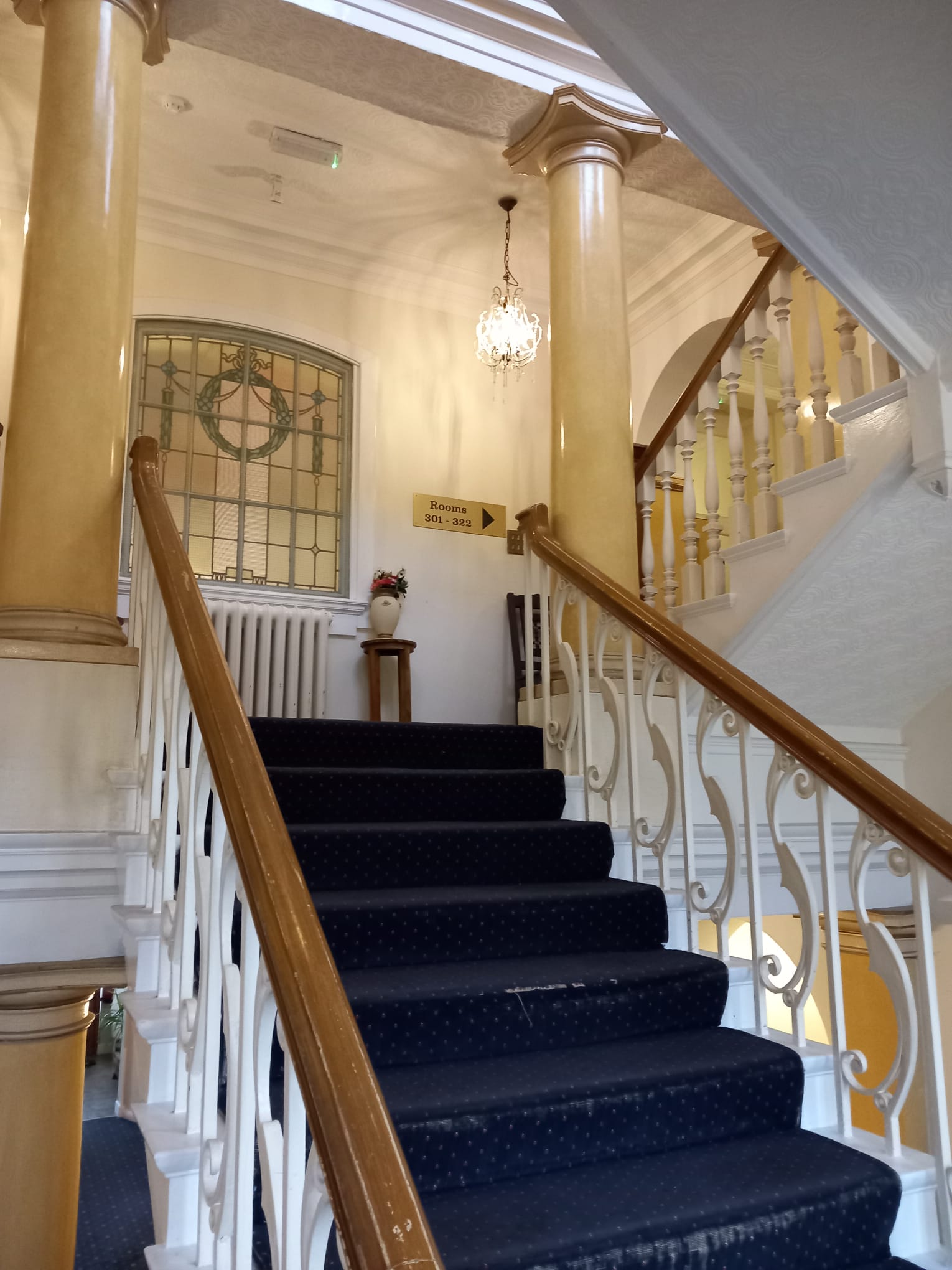 Grand staircase from the left-hand approach