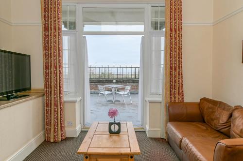 Sitting room with French doors