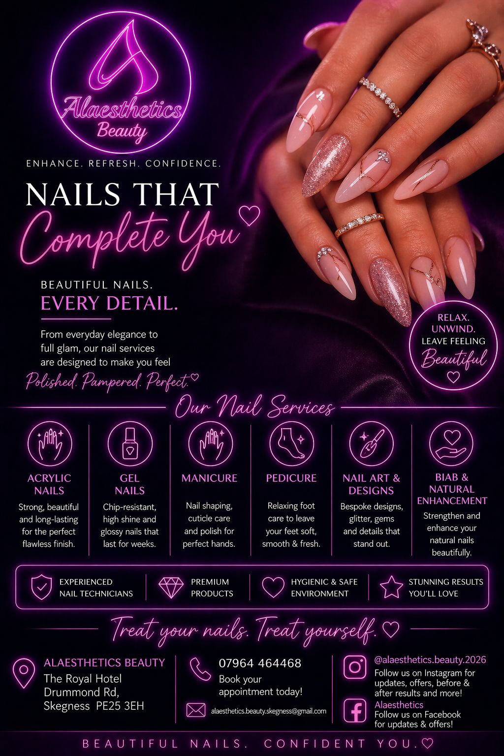 Alaesthetics Beauty - acrylic, gel, manicure, pedicure, nail art and BIAB